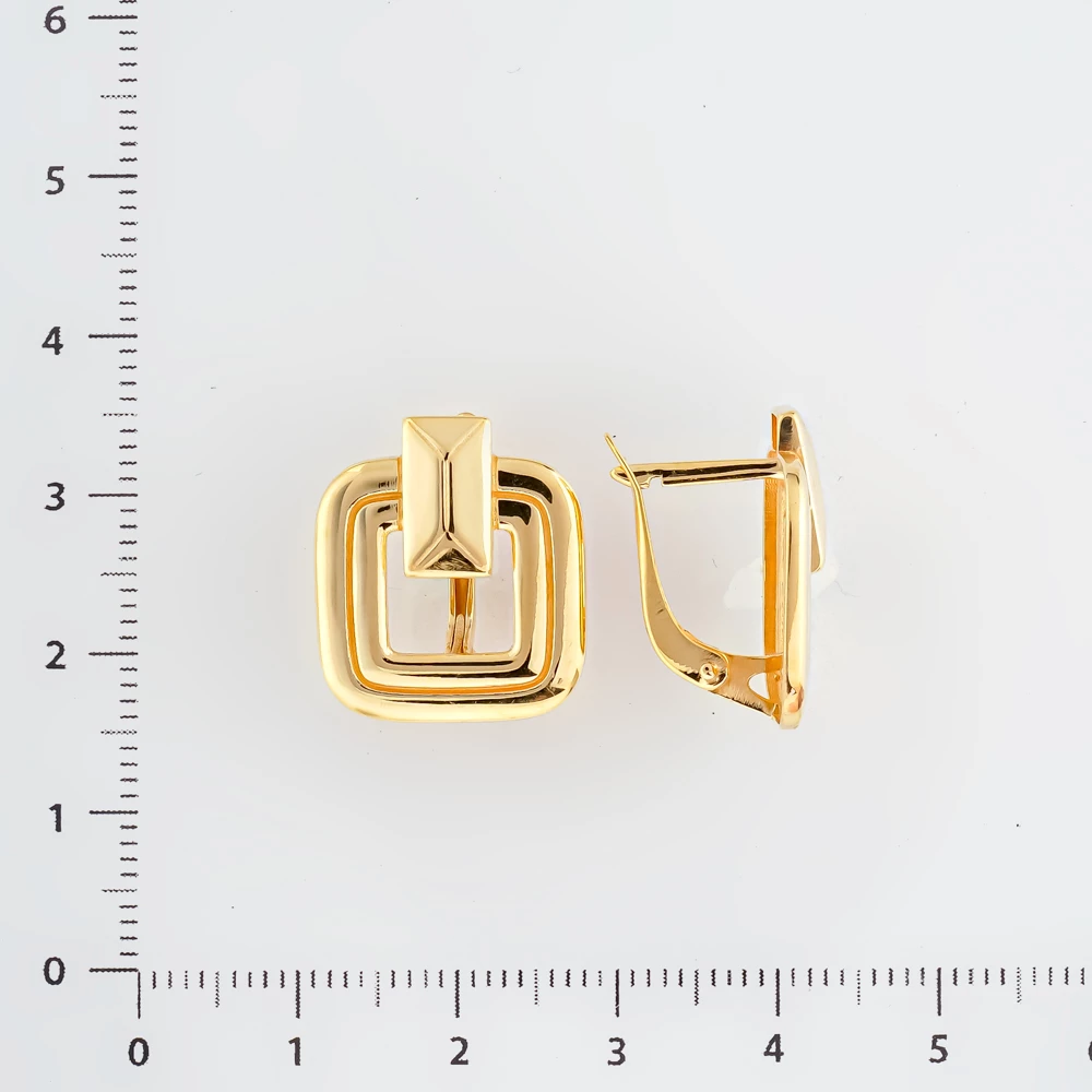 Серьги из желтого золота 585 пробы