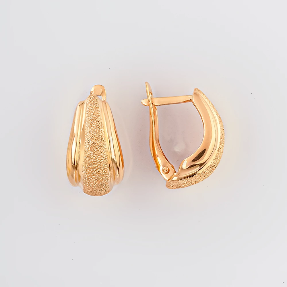 Серьги из красного золота 585 пробы