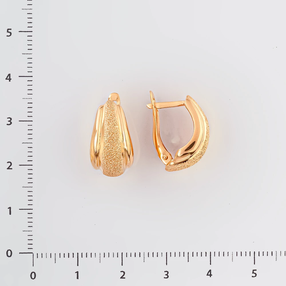 Серьги из красного золота 585 пробы
