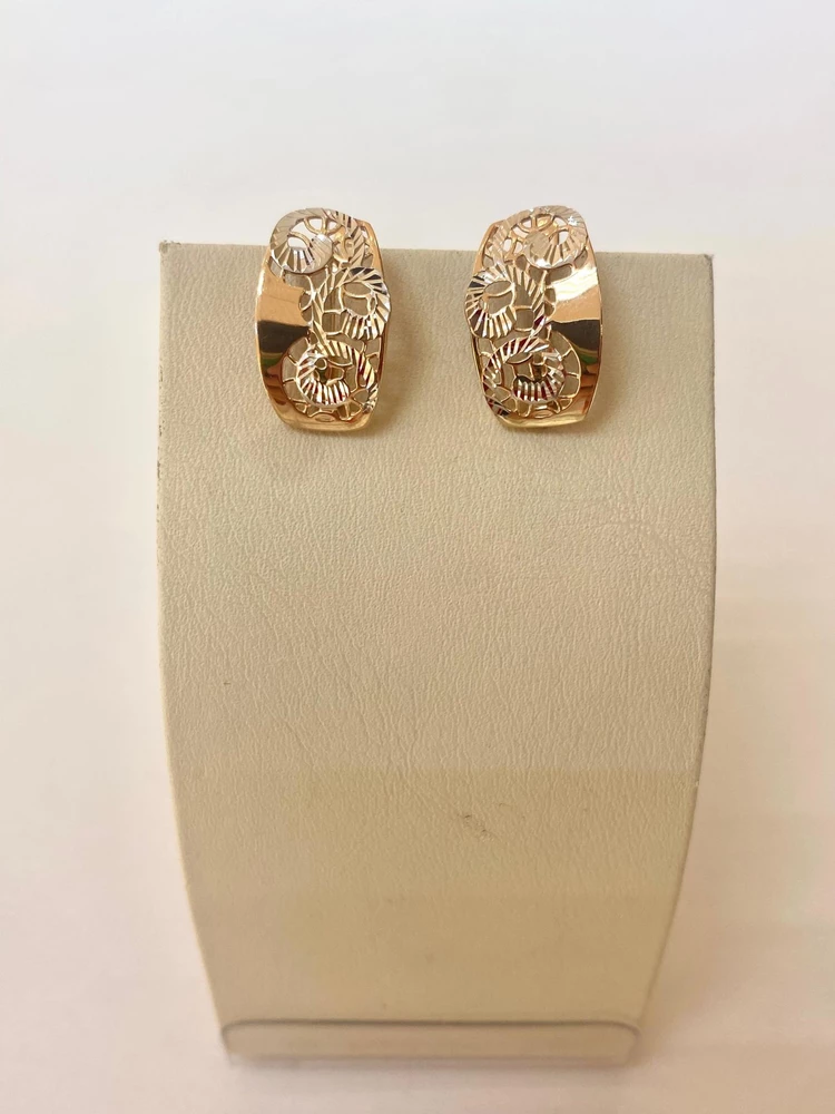 Серьги из красного золота 585 пробы