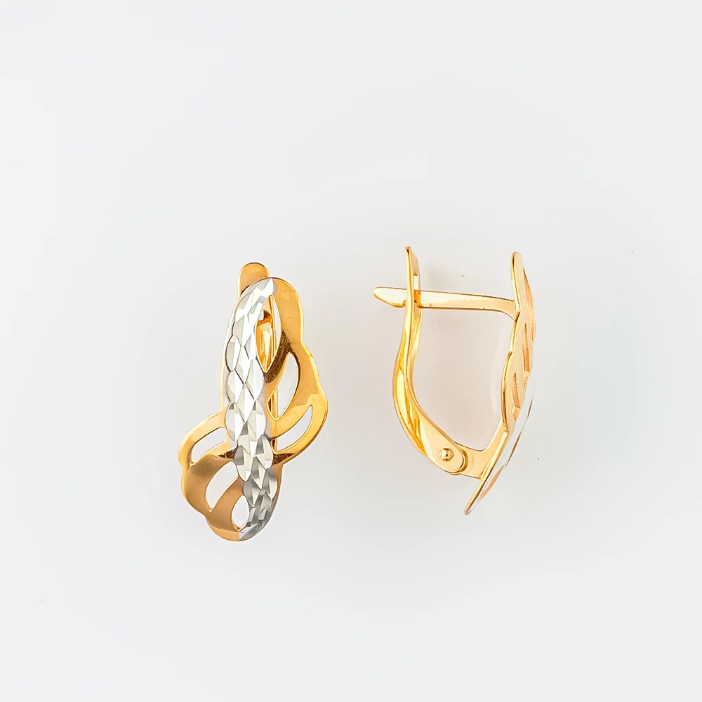 Серьги из красного золота 585 пробы