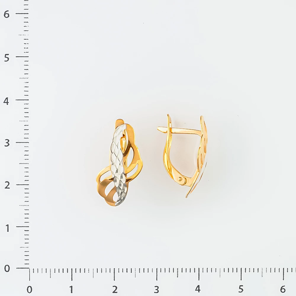 Серьги из красного золота 585 пробы