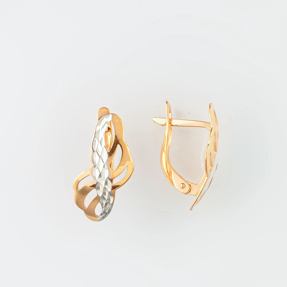 Серьги из красного золота 585 пробы