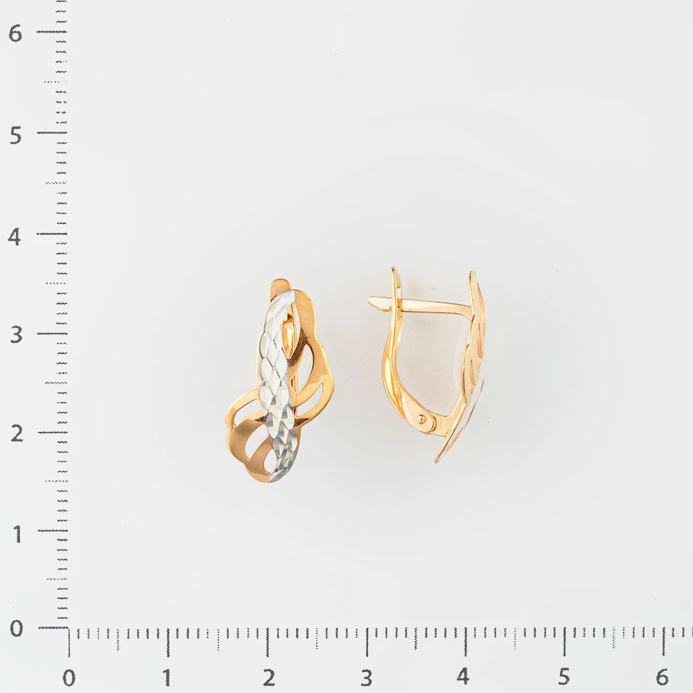 Серьги из красного золота 585 пробы
