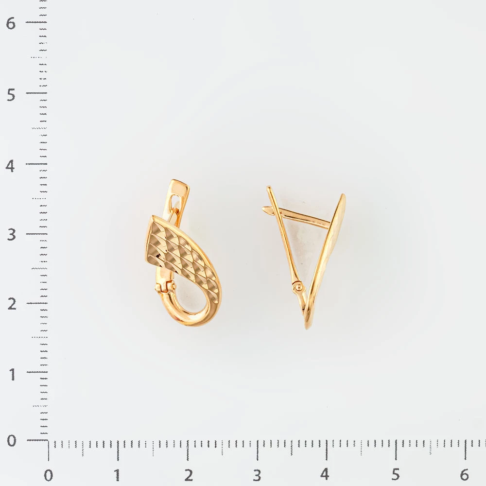 Серьги из красного золота 585 пробы