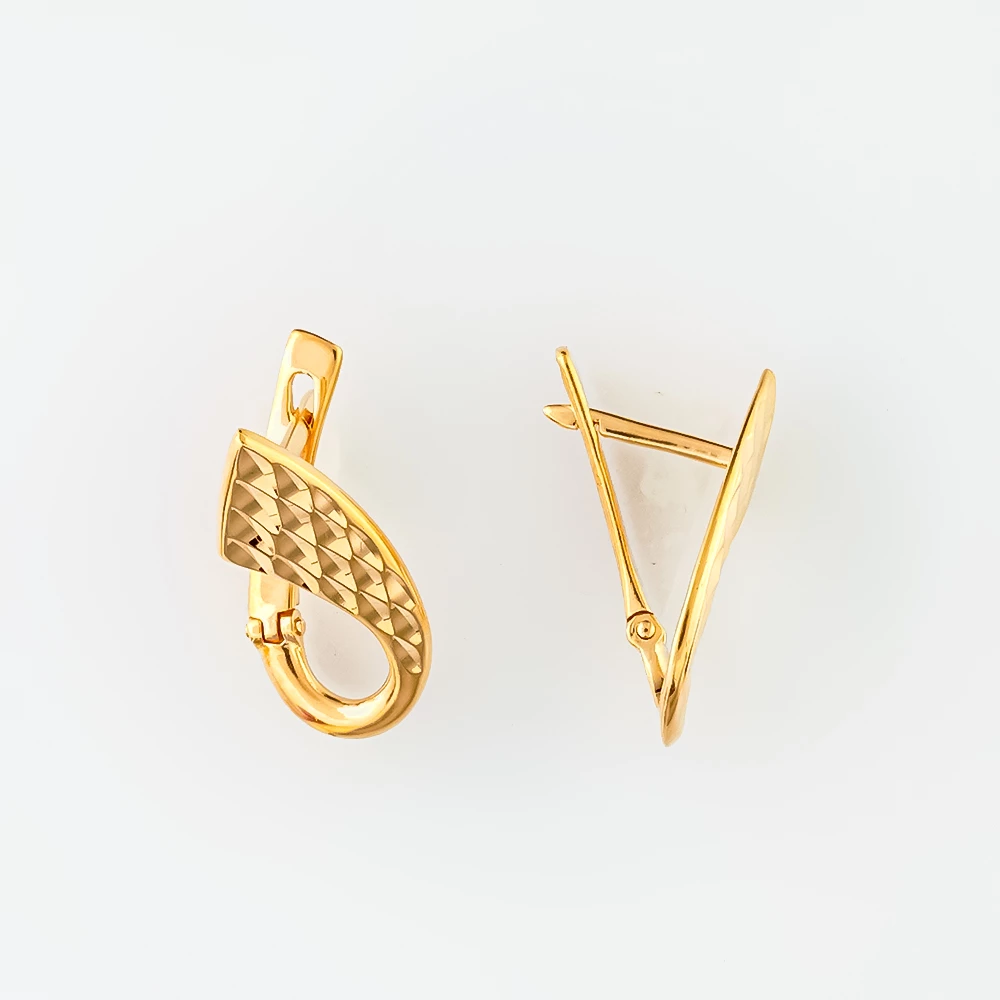 Серьги из красного золота 585 пробы