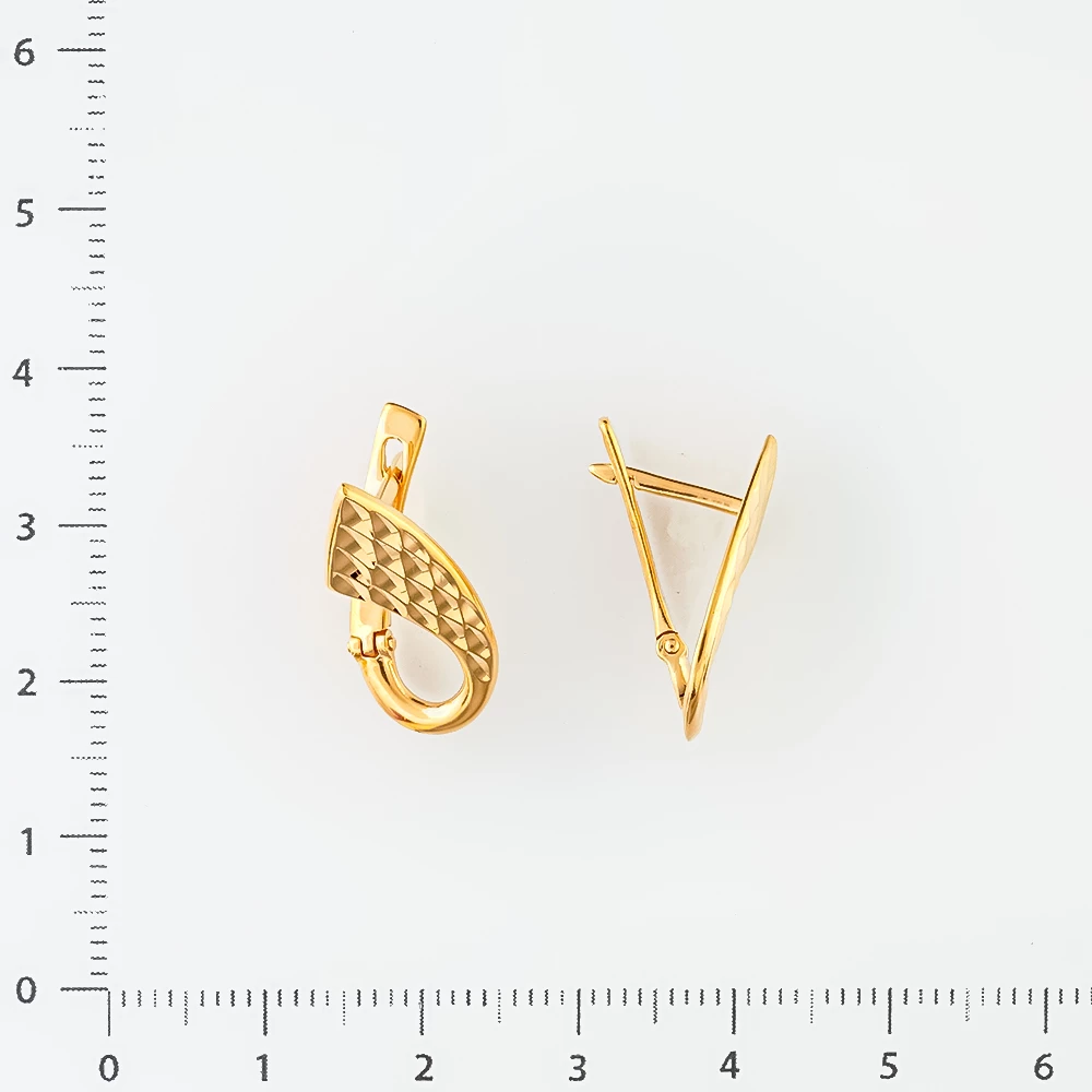 Серьги из красного золота 585 пробы