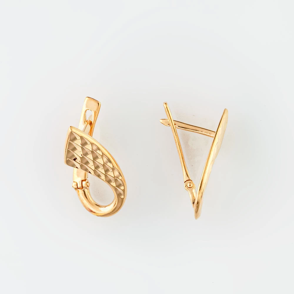 Серьги из красного золота 585 пробы