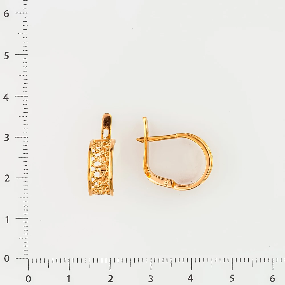 Серьги из красного золота 583 пробы