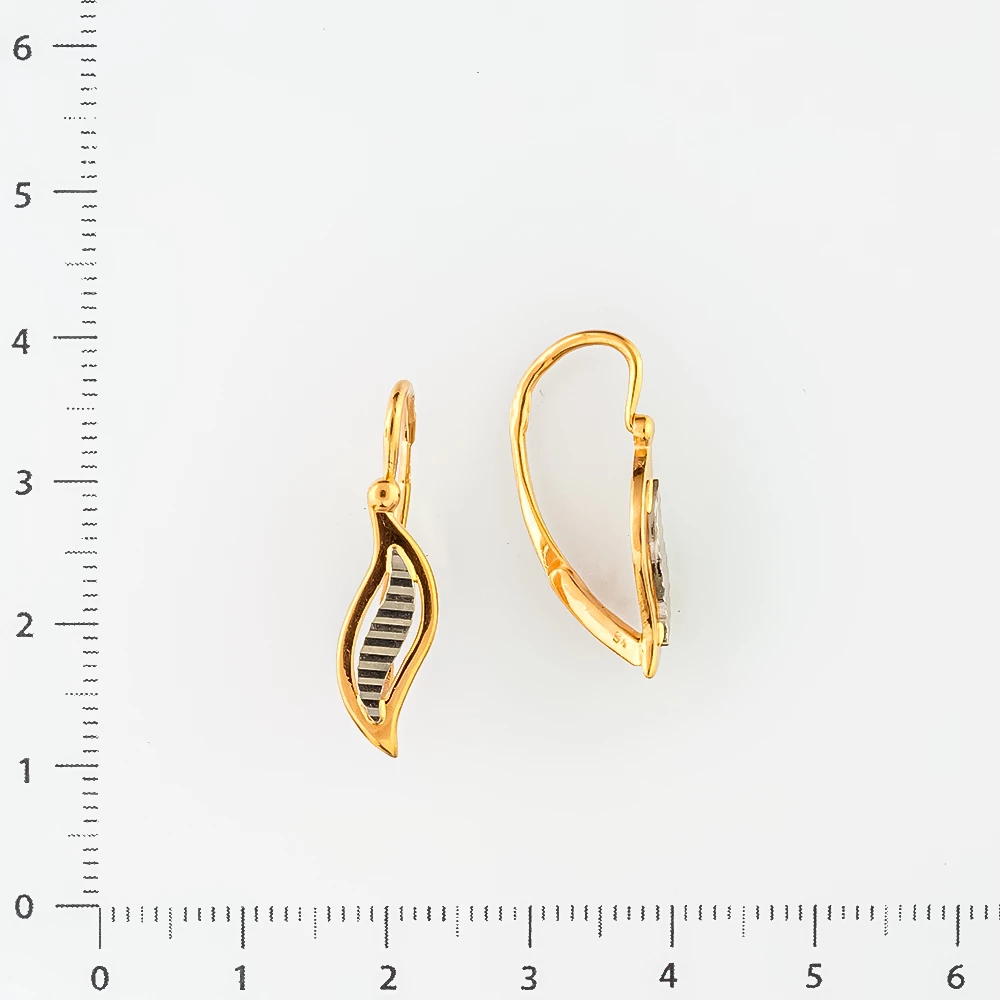 Серьги из красного золота 585 пробы