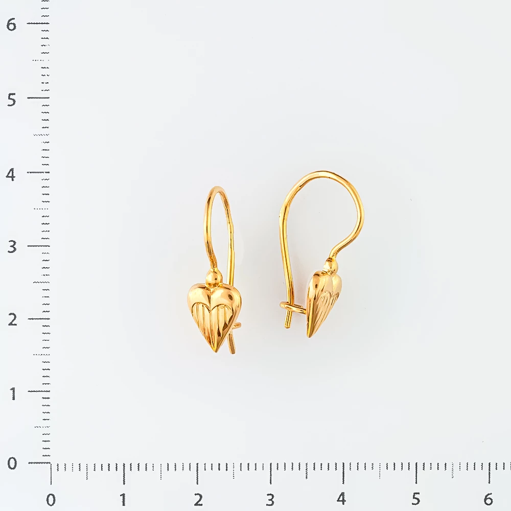 Серьги из красного золота 583 пробы