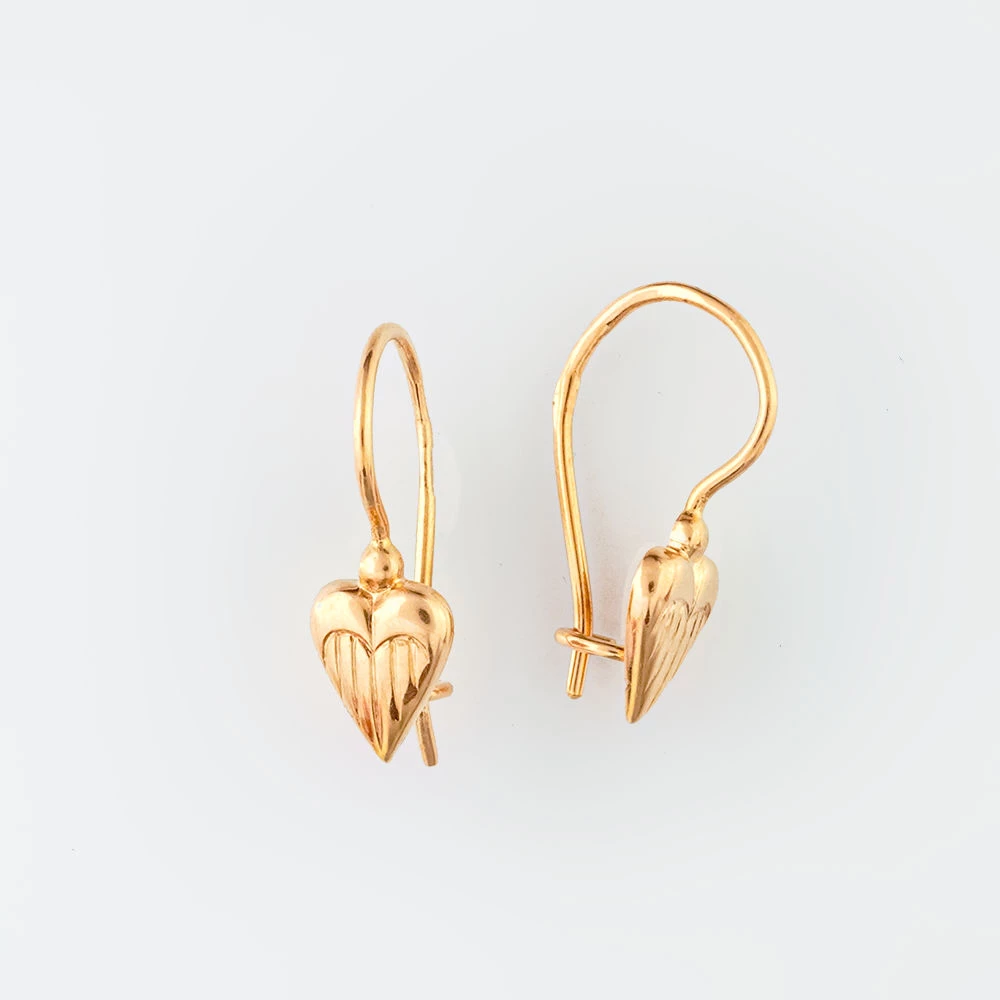 Серьги из красного золота 583 пробы