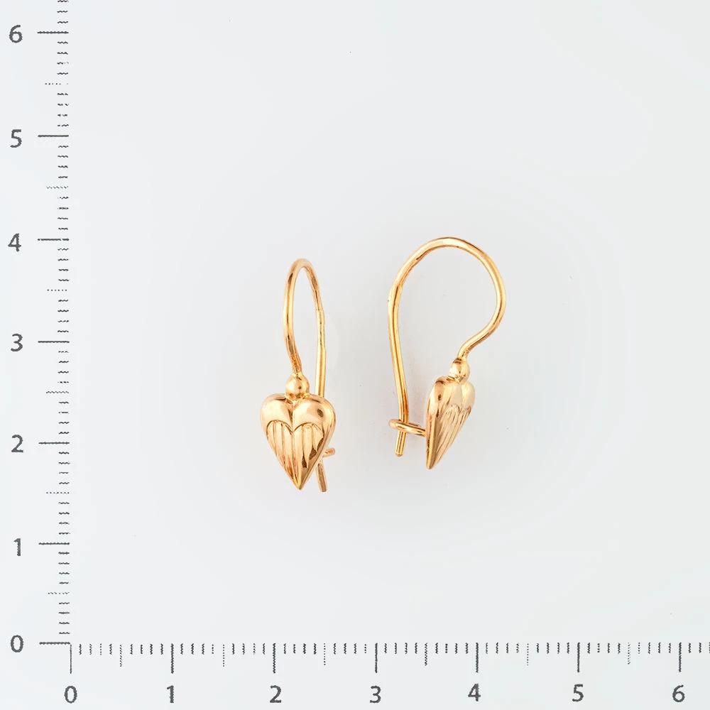 Серьги из красного золота 583 пробы