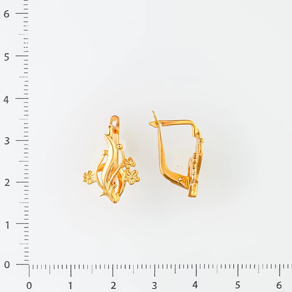 Серьги из красного золота 583 пробы