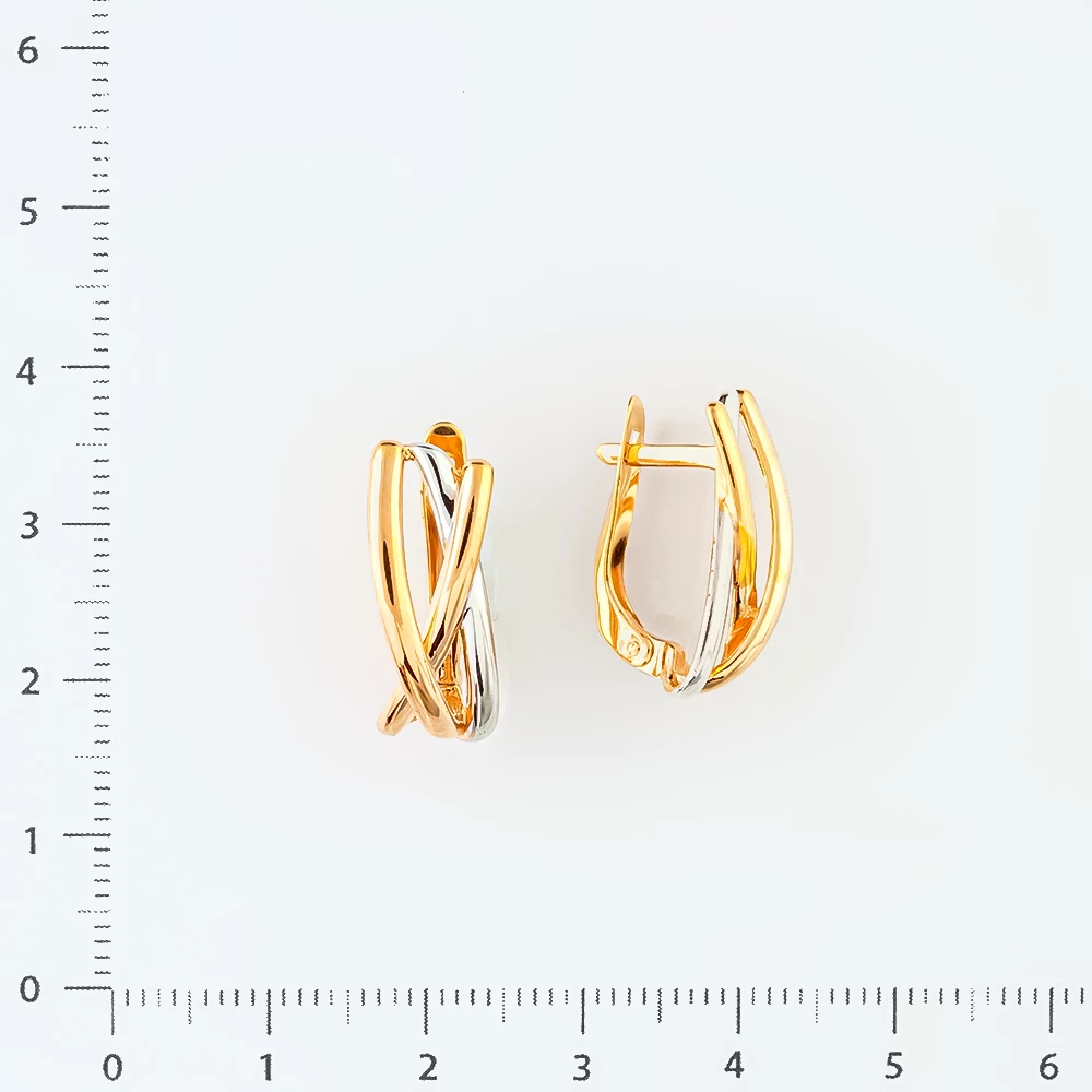 Серьги из красного золота 585 пробы