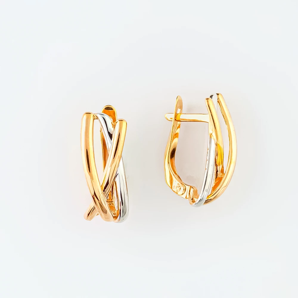 Серьги из красного золота 585 пробы