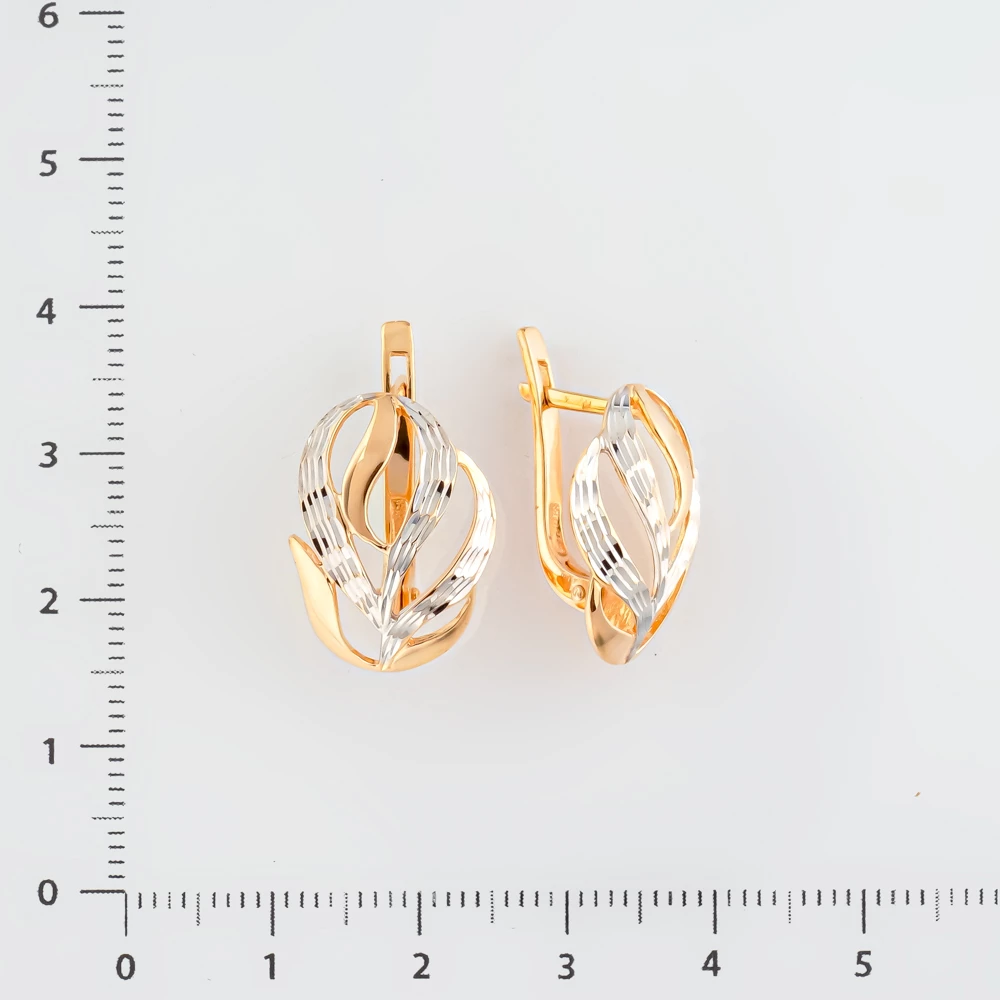 Серьги из красного золота 585 пробы