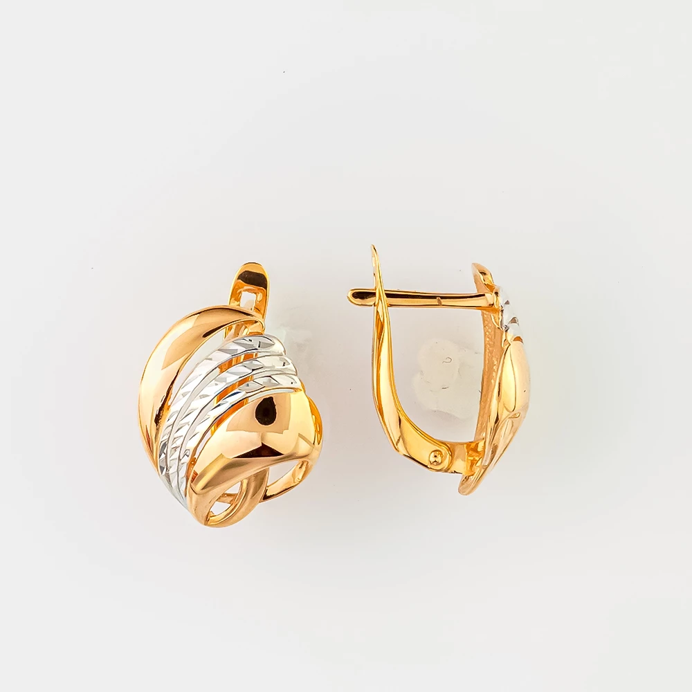 Серьги из красного золота 585 пробы