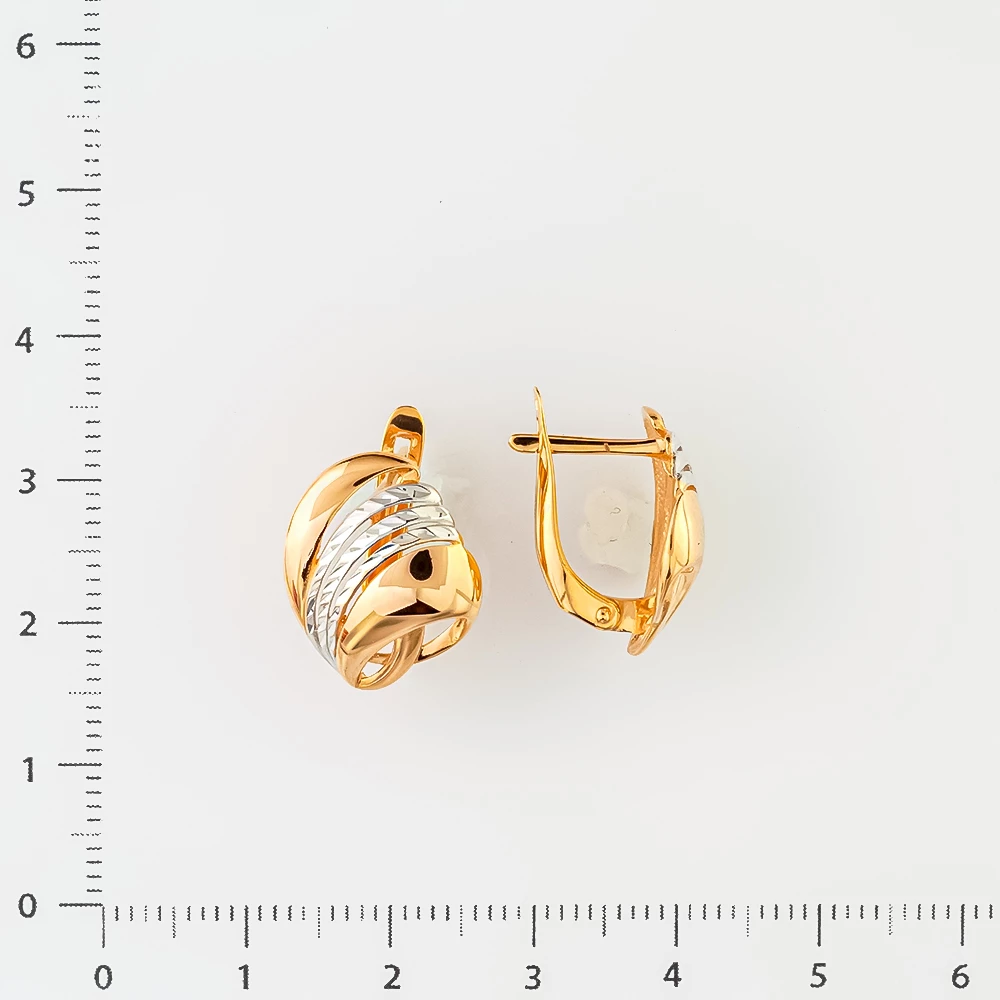 Серьги из красного золота 585 пробы