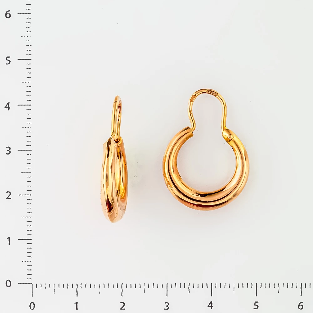 Серьги из красного золота 583 пробы