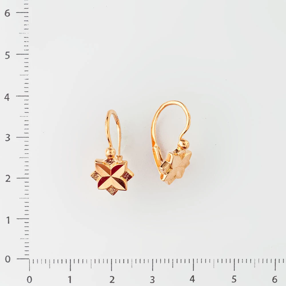 Серьги из красного золота 583 пробы