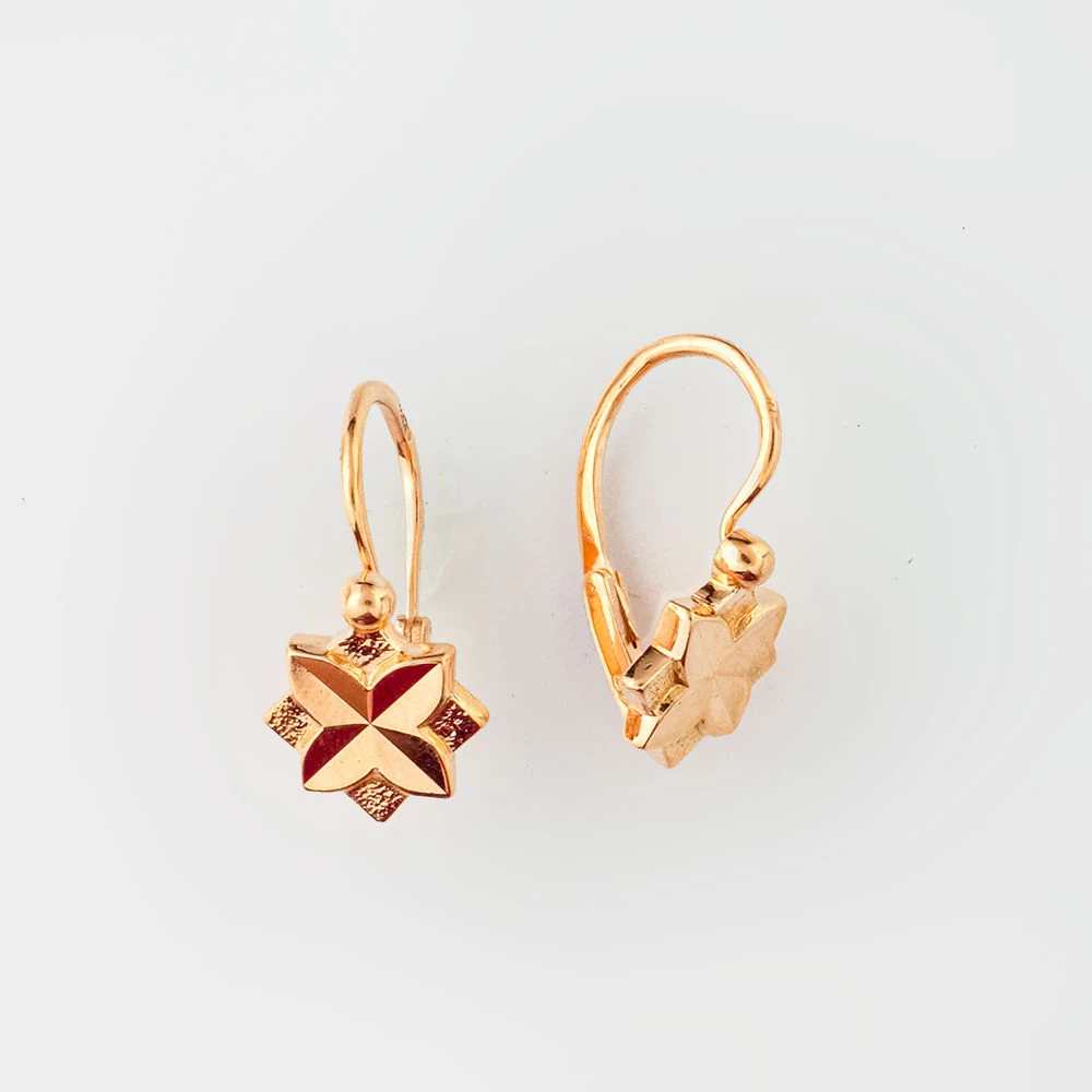 Серьги из красного золота 583 пробы