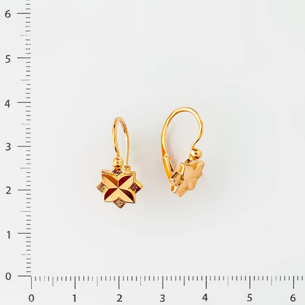 Серьги из красного золота 583 пробы