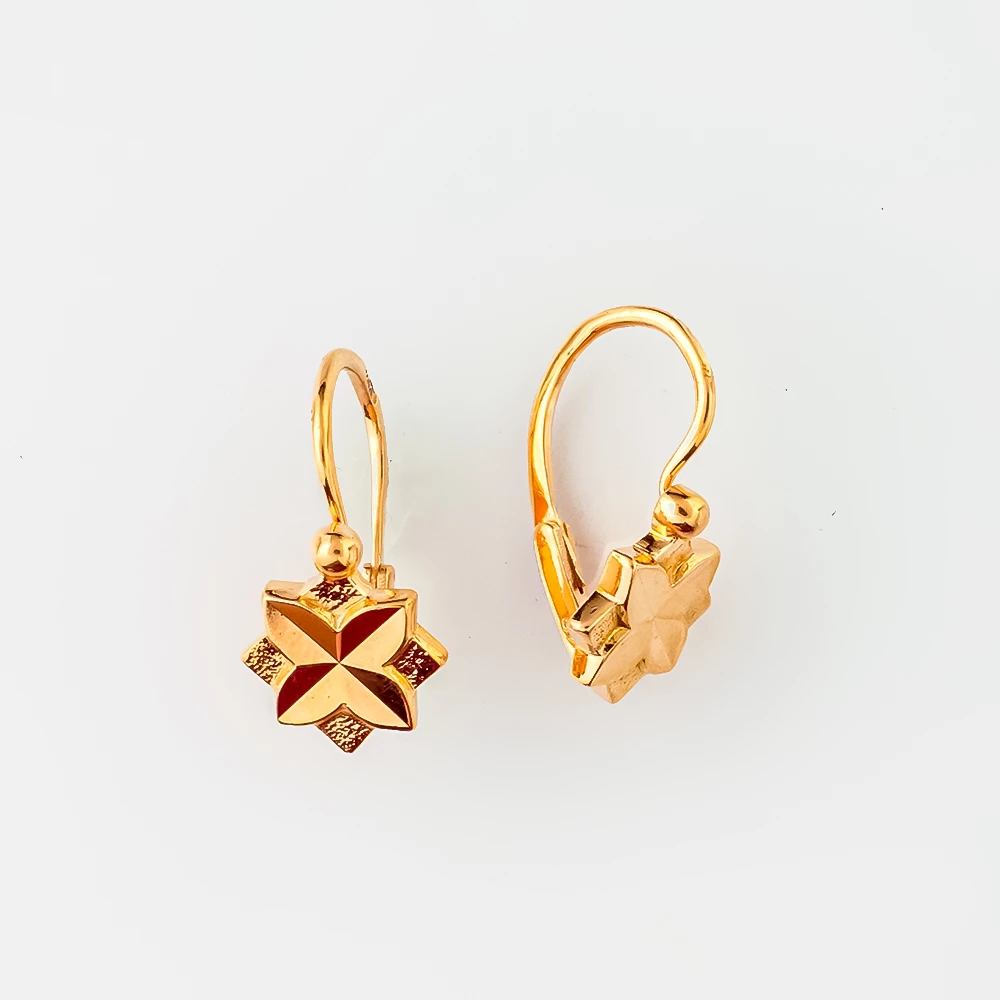 Серьги из красного золота 583 пробы