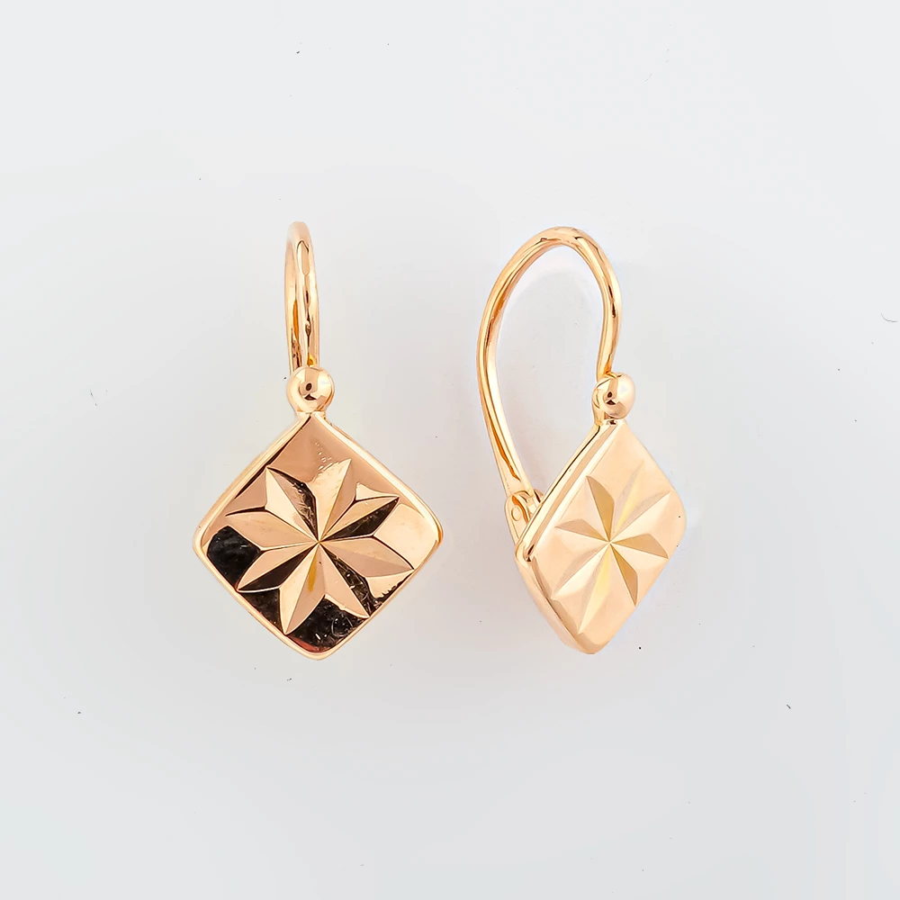 Серьги из красного золота 583 пробы
