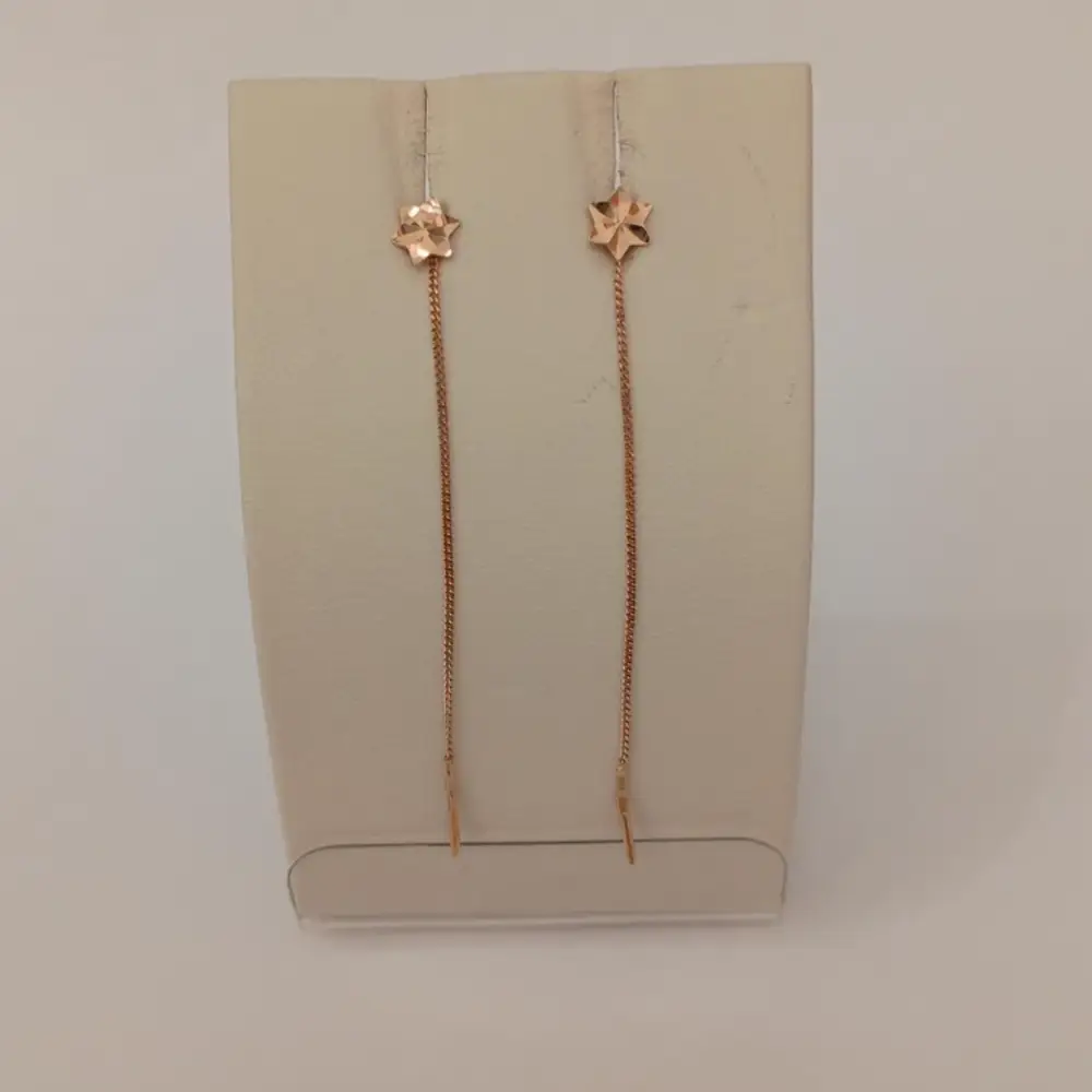 Серьги из красного золота 585 пробы