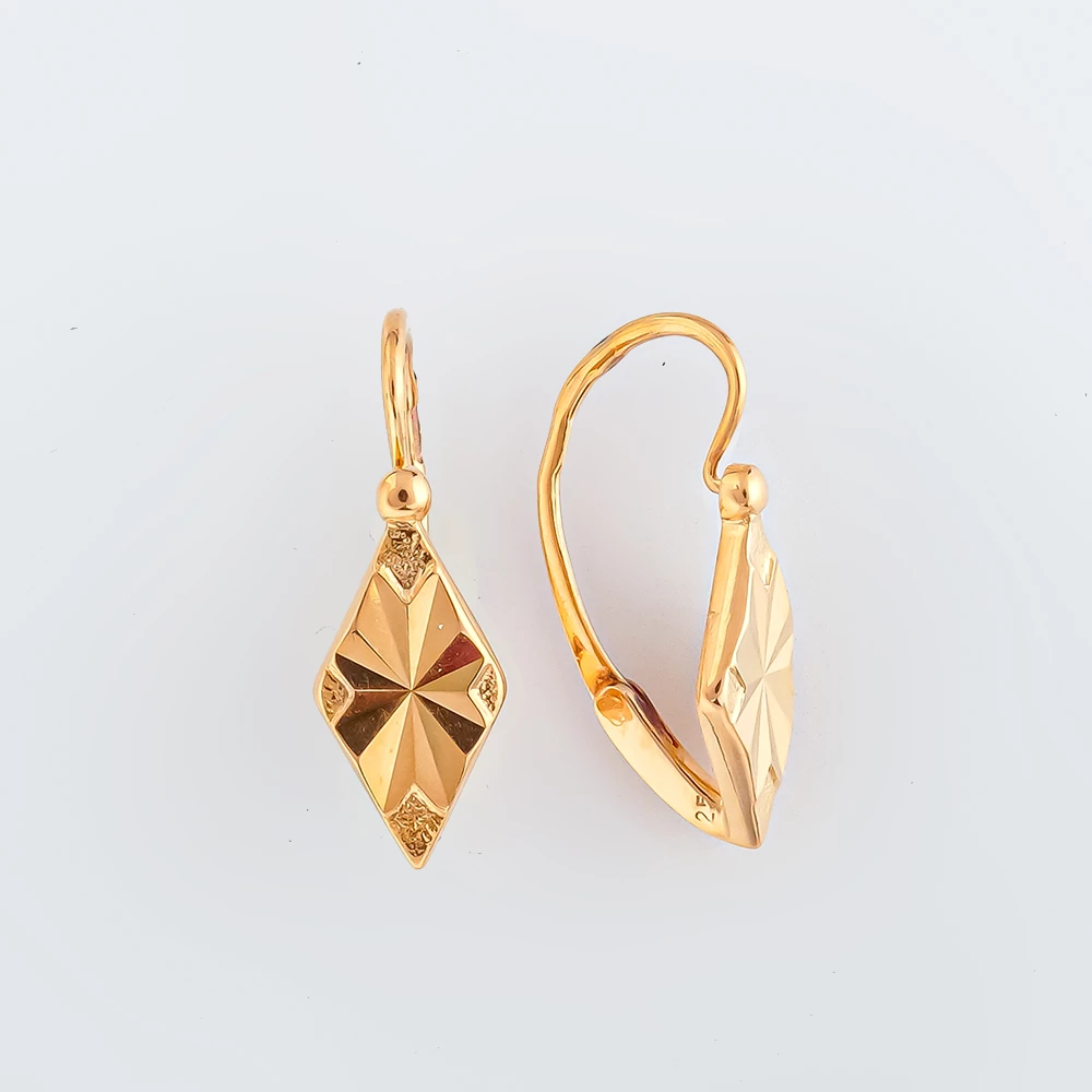 Серьги из красного золота 583 пробы