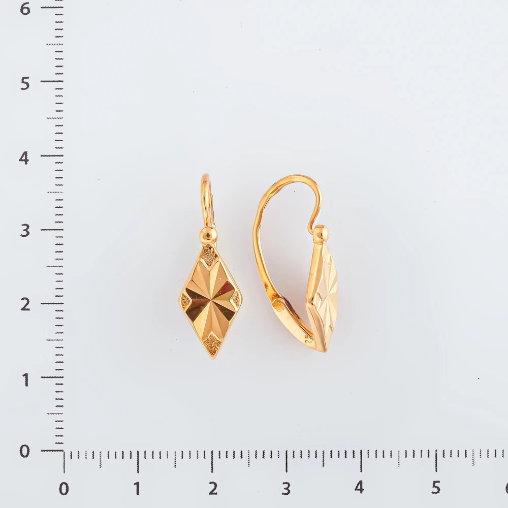 Серьги из красного золота 583 пробы