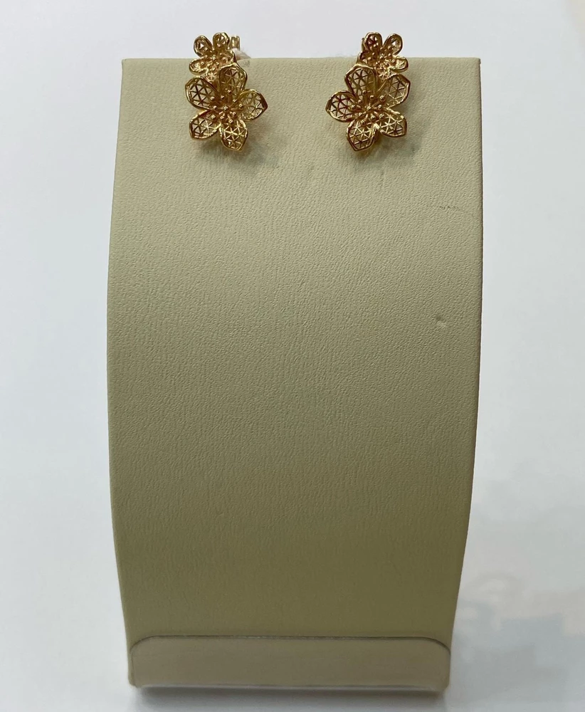 Серьги из красного золота 585 пробы