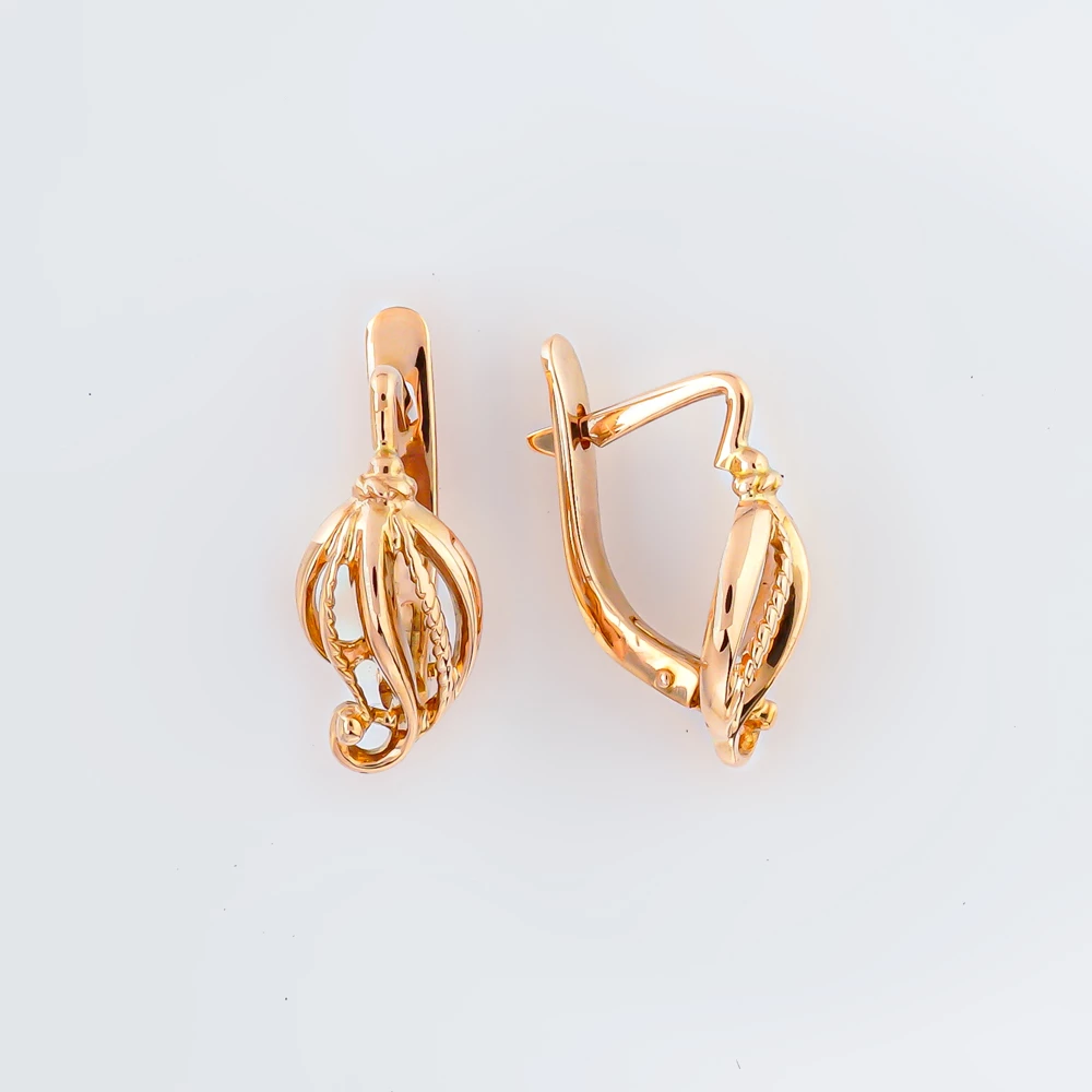 Серьги из красного золота 583 пробы