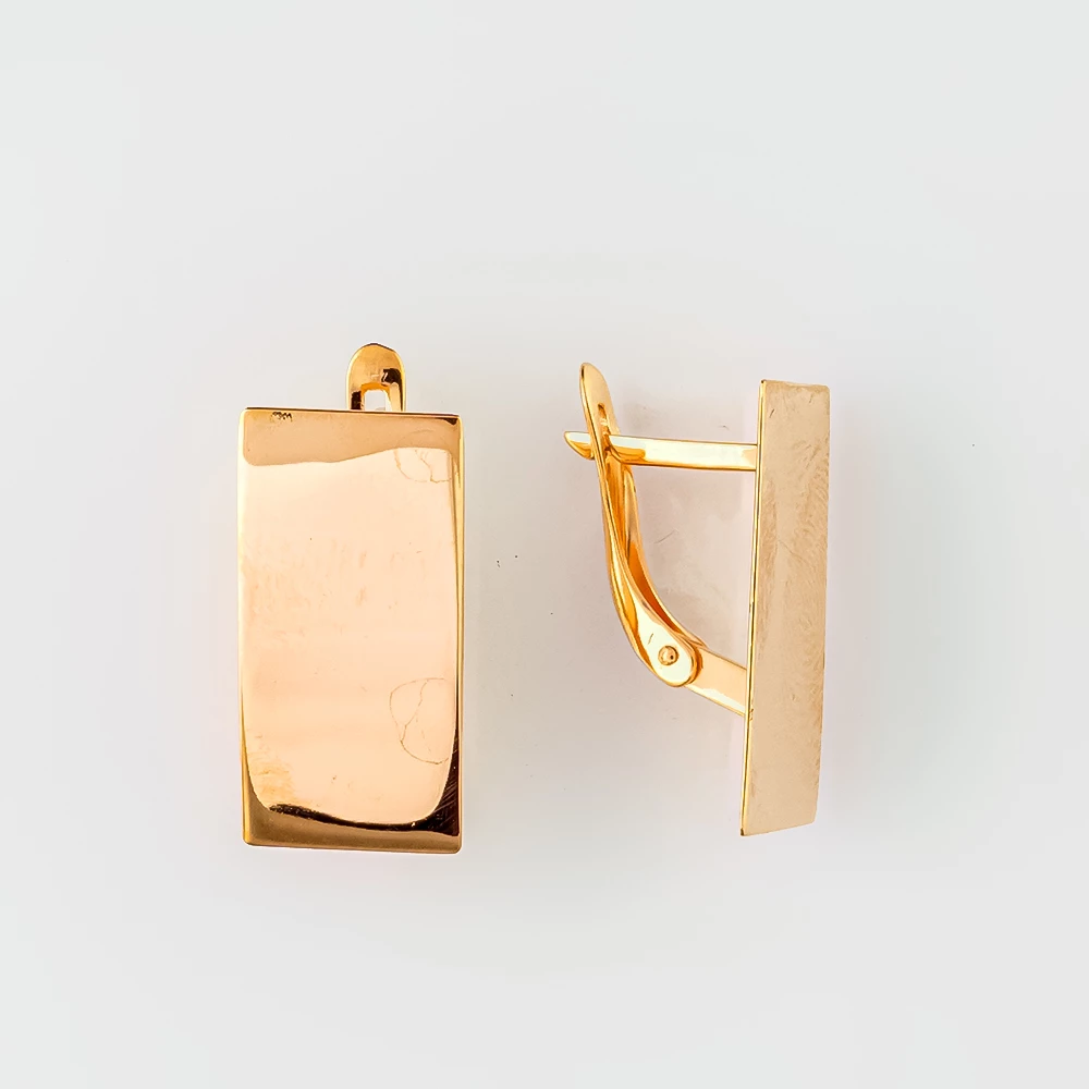 Серьги из красного золота 585 пробы