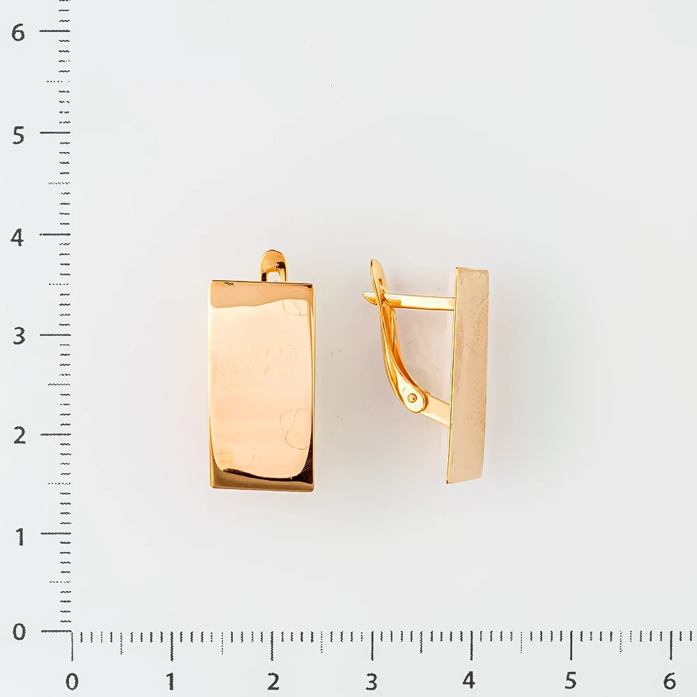 Серьги из красного золота 585 пробы