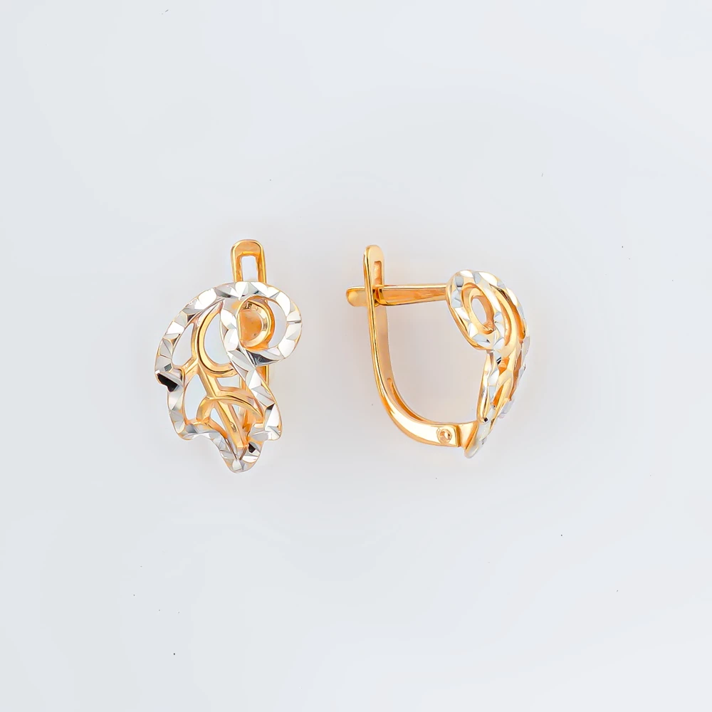 Серьги из красного золота 585 пробы