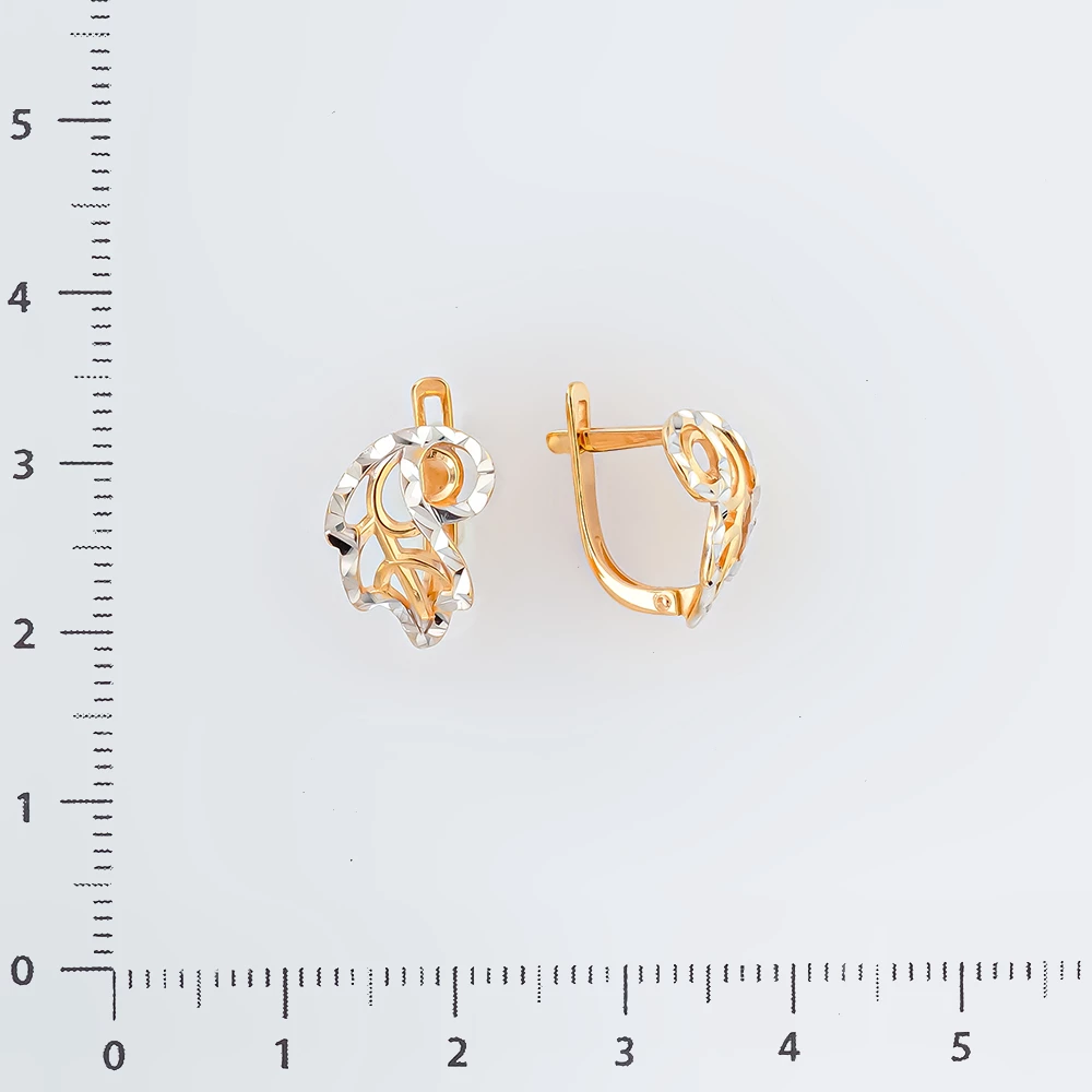 Серьги из красного золота 585 пробы