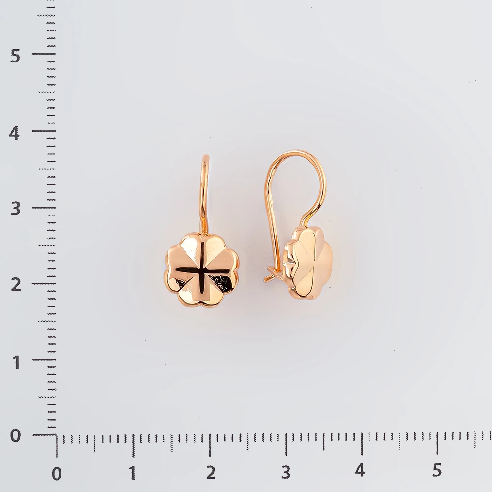 Серьги из красного золота 583 пробы