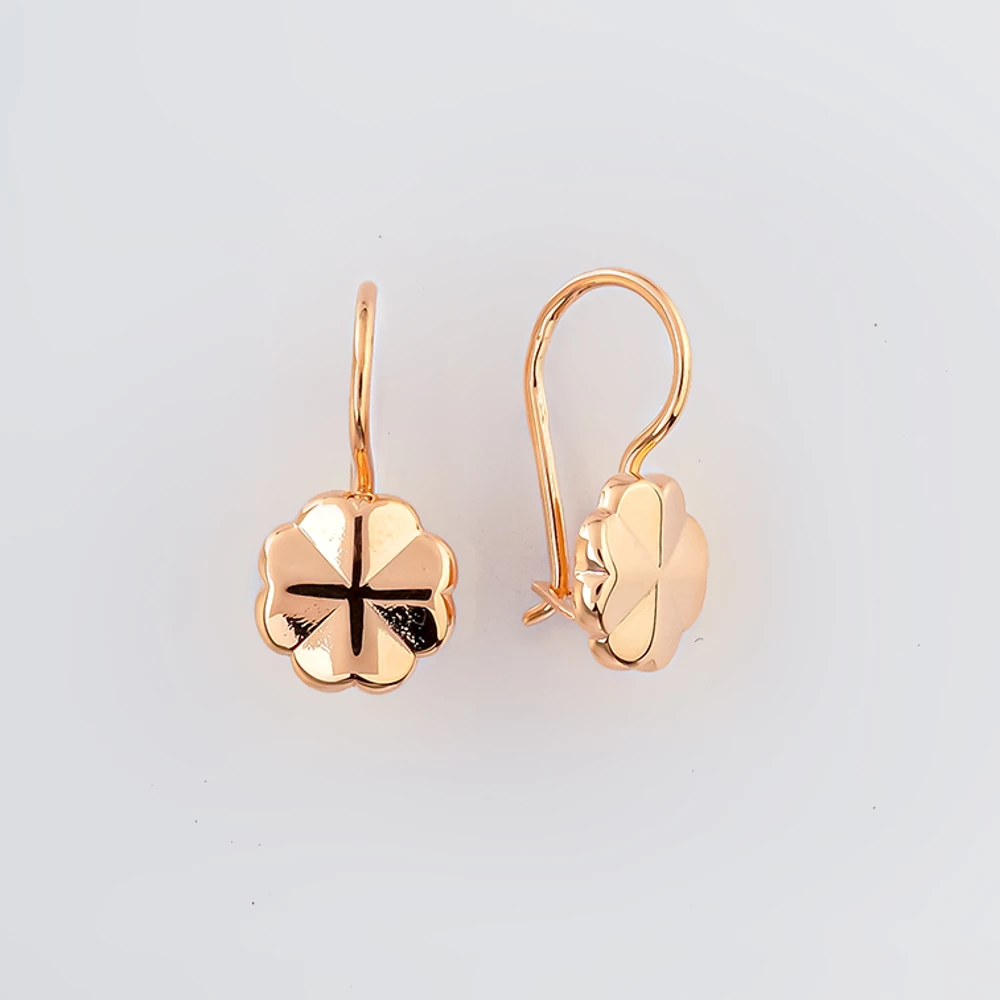 Серьги из красного золота 583 пробы