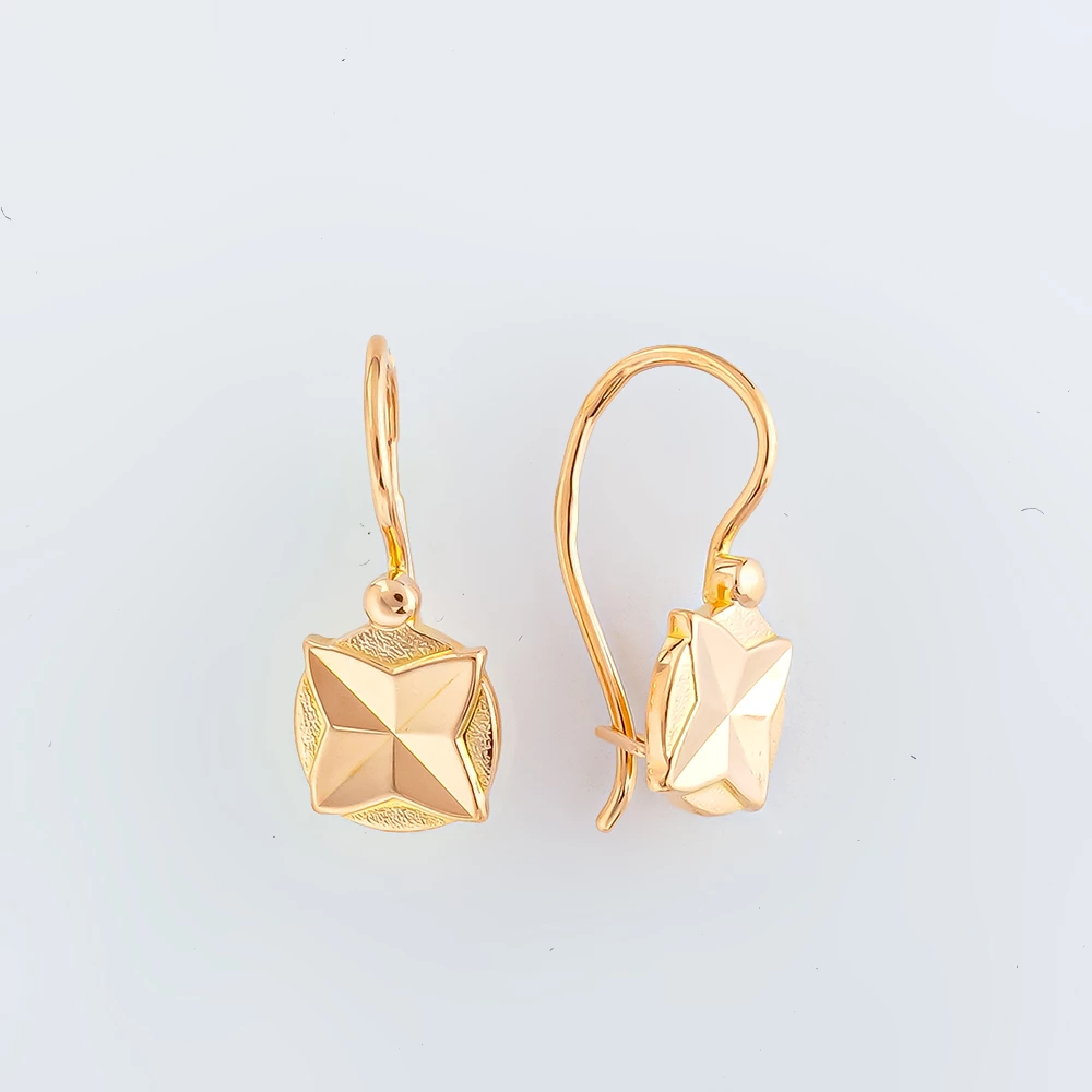 Серьги из красного золота 583 пробы