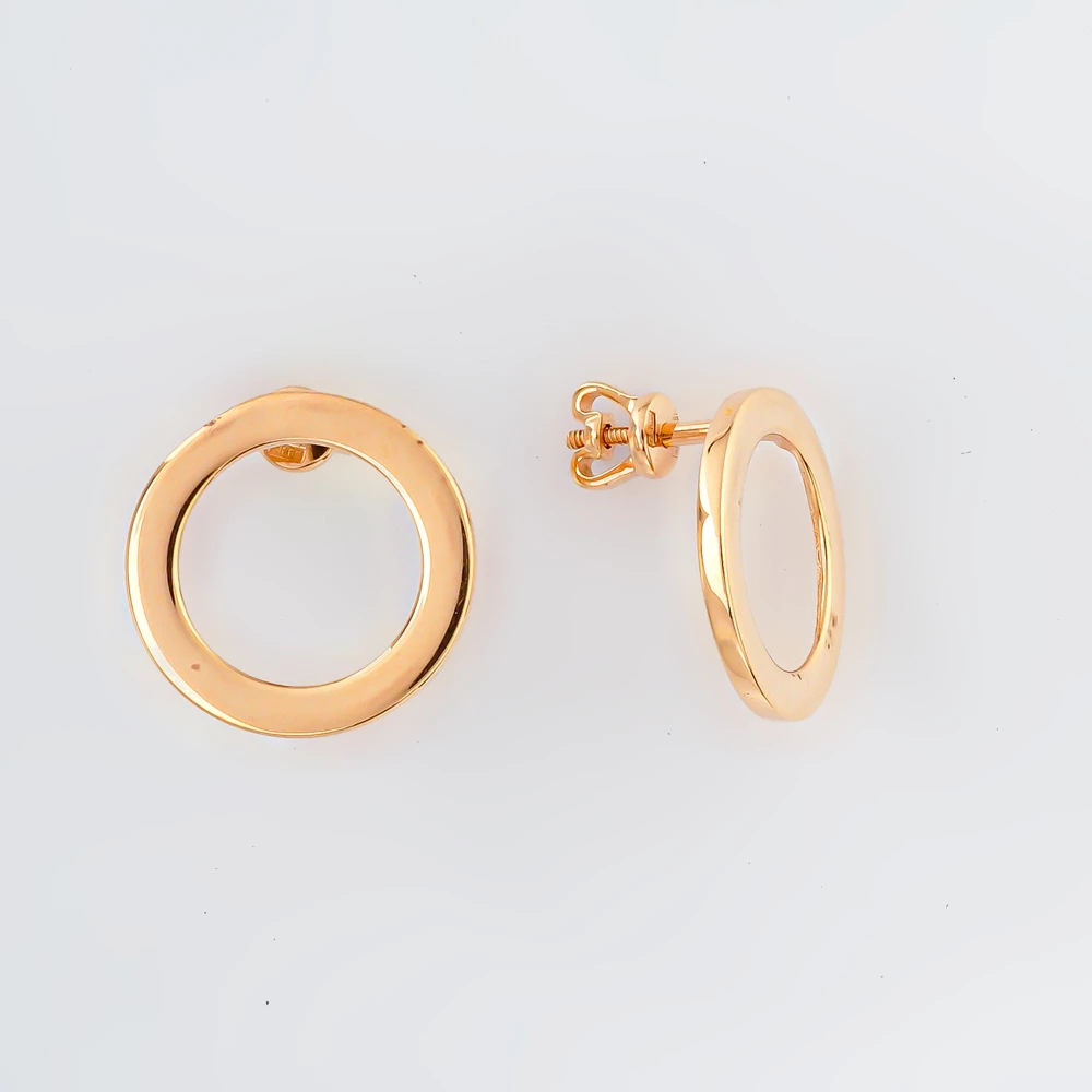 Серьги из красного золота 585 пробы