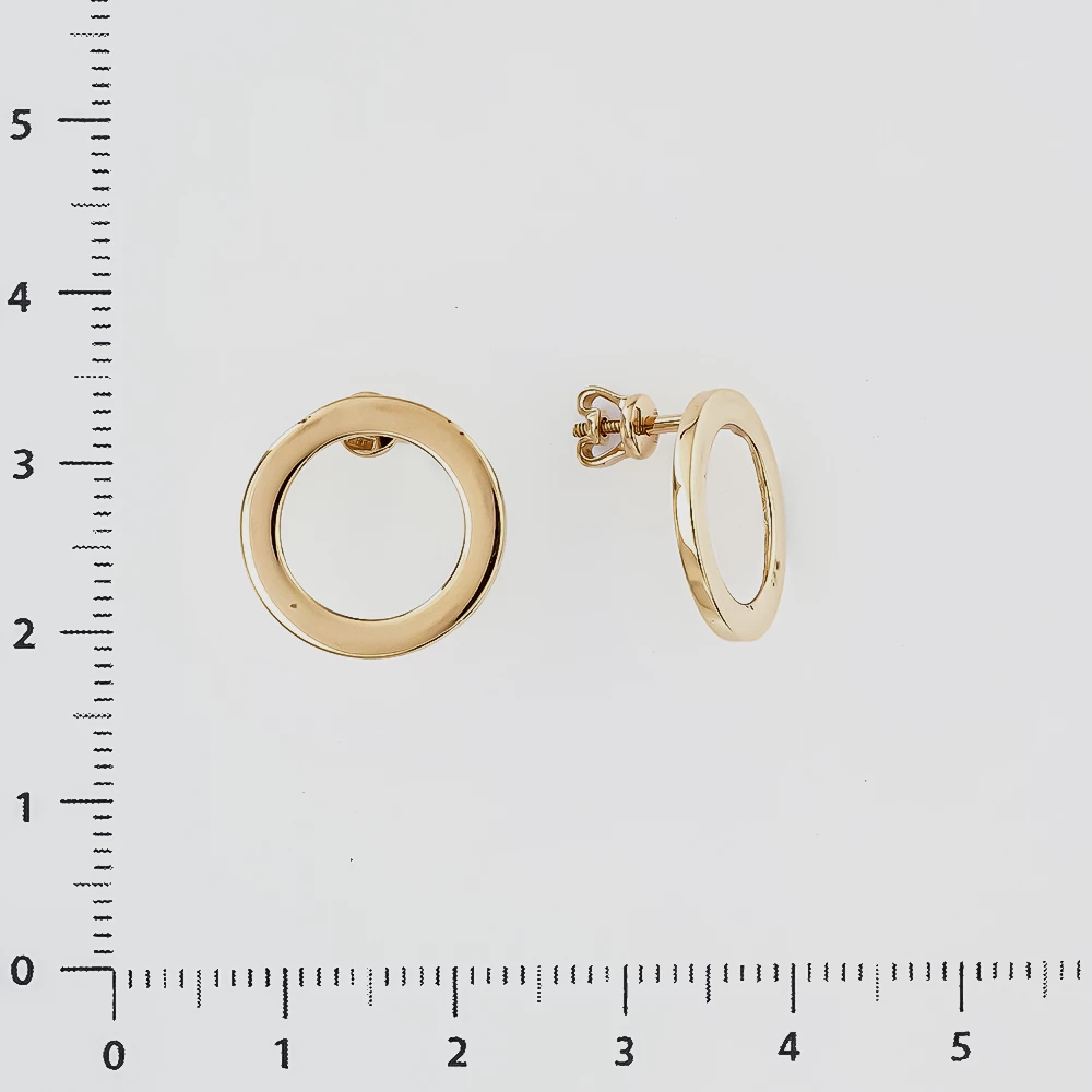 Серьги из красного золота 585 пробы