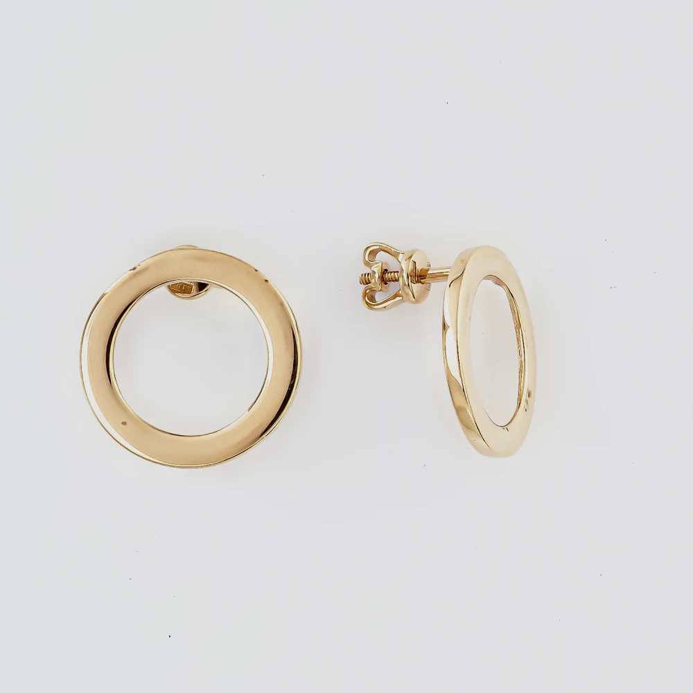 Серьги из красного золота 585 пробы