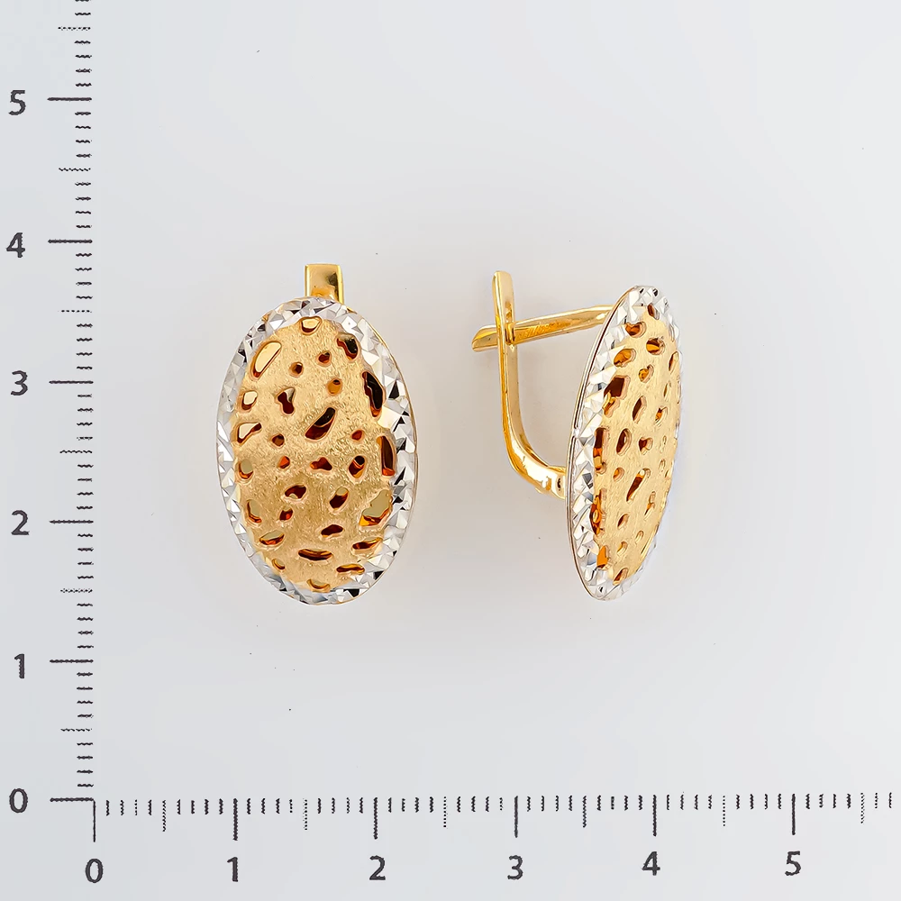 Серьги из желтого золота 585 пробы