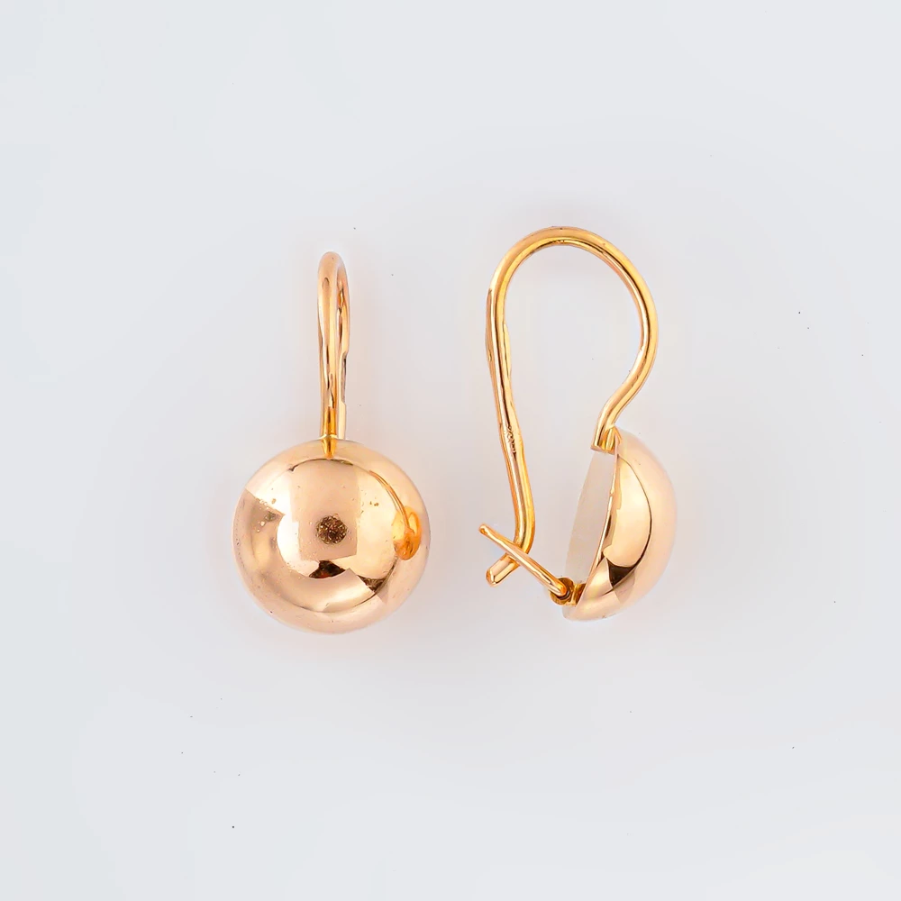 Серьги из красного золота 583 пробы