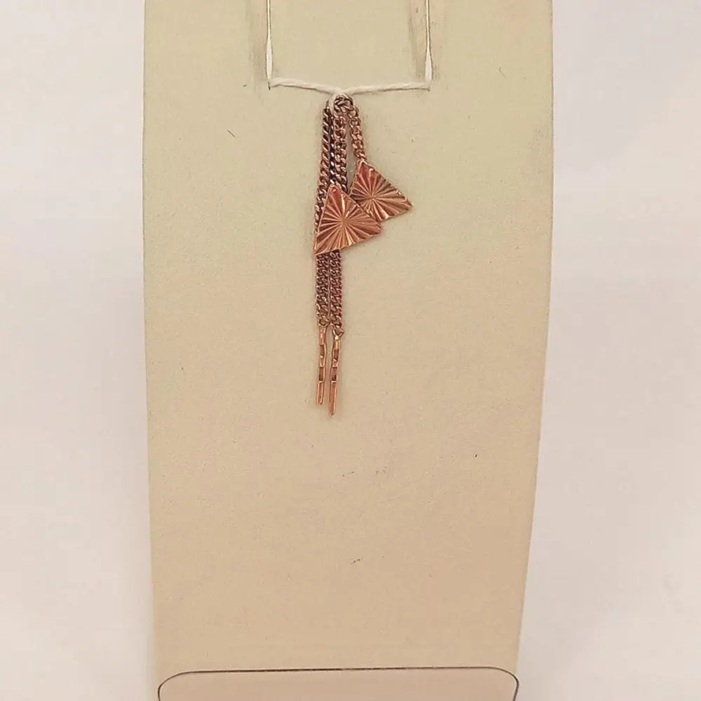 Серьги из красного золота 585 пробы