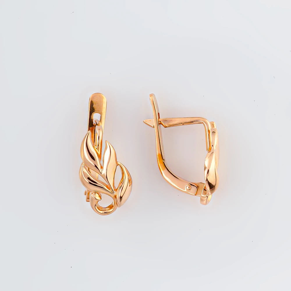 Серьги из красного золота 583 пробы