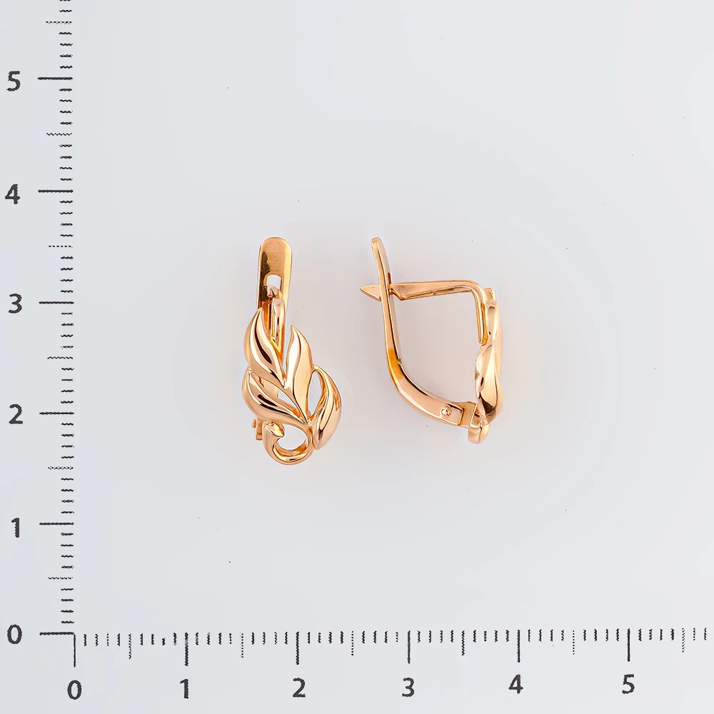 Серьги из красного золота 583 пробы