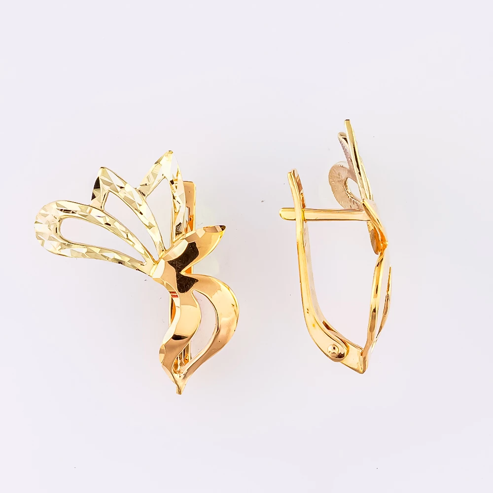 Серьги из красного золота 585 пробы
